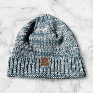 CHAOS KNIT BEANIE UNISEX GREEN AND WHITE SIZE OS